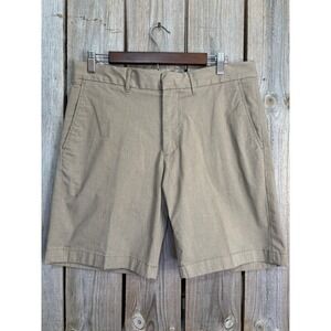 Nordstrom Mens Slim Fit CoolMax Performance Chino Shorts Tan Khaki 33W SP21